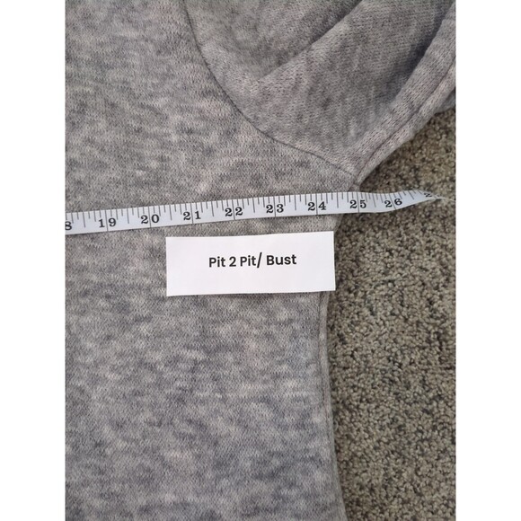 HELCARCII Women’s Long Gray Cardigan Sweater Open Front Two Pocket NWT SZ XL - Picture 10 of 13